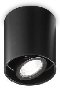 Ideal lux ® Спот | MOOD PL1 D09 ROUND NERO | GU10 max 1 x 28W | IP20 - 243924