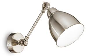 Ideal lux ® Аплик | NEWTON AP1 NICKEL | E27 max 1 x 42W | IP20 - 016399