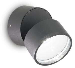 Ideal lux ® Аплик | OMEGA AP ROUND ANTRACITE 3000K | 7W | IP54 - 285450