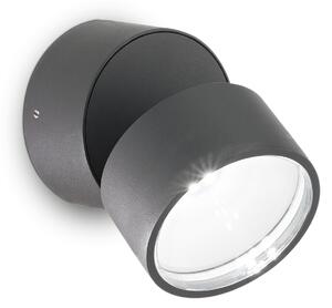 Ideal lux ® Аплик | OMEGA AP ROUND ANTRACITE 4000K | 7W | IP54 - 285467
