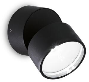 Ideal lux ® Аплик | OMEGA AP ROUND NERO 4000K | 7W | IP54 - 285504