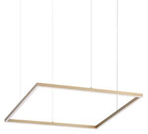 Ideal lux ® Пендел | ORACLE SLIM SP D070 SQUARE 3000K ON-OFF OT | 44W | IP20 - 370484