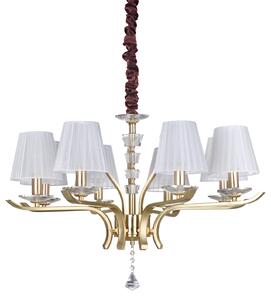 Ideal lux ® Полилей | PEGASO SP8 OTTONE | E14 max 8 x 28W | IP20 - 197739