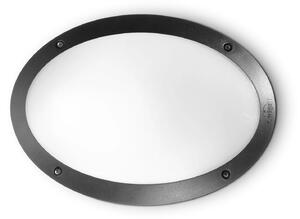 Ideal lux ® Аплик | POLAR-1 AP1 OVAL NERO | E27 max 1 x 23W | IP66 - 096704