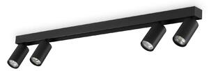 Ideal lux ® Спот | PROFILO PL4 NERO | GU10 max 4 x 28W | IP20 - 328195
