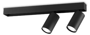 Ideal lux ® Спот | PROFILO PL2 NERO | GU10 max 2 x 28W | IP20 - 314723