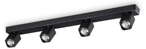 Ideal lux ® Спот | RUDY PL4 SQUARE NERO | GU10 max 4 x 35W | IP20 - 321523