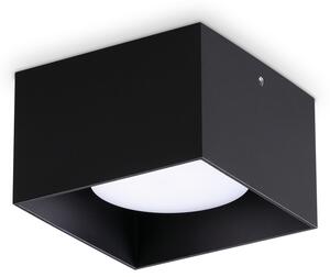 Ideal lux ® Плафон | SPIKE PL1 SQUARE NERO | GX53 max 1 x 15W | IP20 - 317496