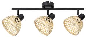 Rabalux Rattan Спот осветление IP20 E14 3x MAX 15W 3135
