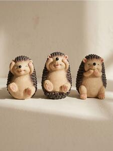 Sinsay - Комплект декоративни фигурки таралежи 3 pack - многоцветен