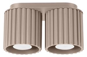 Sollux SL.1815 - Точково осветително тяло AURA, 2 x GU10, 10 W, 230 V, таупе