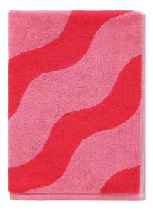 Червена/розова памучна кърпа 50x70 cm Waves – Jotex