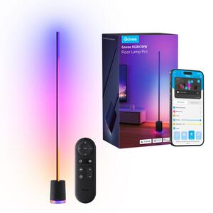 Подова Smart LED лампа Govee Floor Lamp Pro RGBICWW H6079, 170 см, 48W, 2100 lm, 6500K, Wi-Fi, Bluetooth, Govee Home, Черен