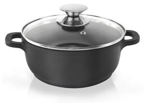 Pfluon Granit тенджера с незалепващо покритие и стъклен капак , ⌀ 24 cm Grande - Orion
