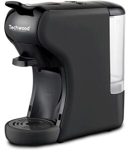 Кафемашина за 2 вида капсули Techwood TCA-196N, Dolce Gusto и Nespresso,19 бара, 1450W, Черен