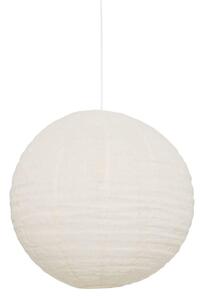 Лампион atmosphera Jordy, Ленен, Бял, Ø43 cm