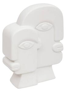 Декоративна фигура лице atmosphera Soleya, Бяла керамика, 26 cm