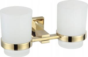 Mexen Vane двойна чаша за четки за зъби, златна - 7020952-50