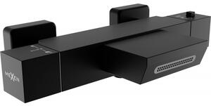 Mexen Cube термостатичен черен смесител за вана - 77360-70