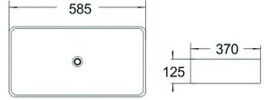 Mexen Catia декоративна мивка 58 x 37 см, бяла - 21315800