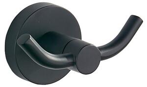 Mexen Remo двойна закачалка за кърпа, черна - 70507352-70