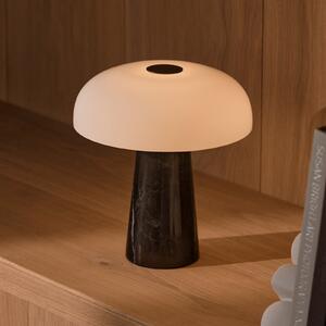 DFTP by Nordlux LED настолна лампа с акумулатор „Glossy mini“, черен мрамор, регулиране на, Затъмняване, Черен, Дневна/трапезария, Мрамор, Модерен