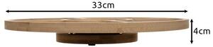 Бамбукова въртяща се чиния за сервиране Ø 33 cm