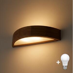 Brilagi - LED стенен лампион CARVALHO 1xE27/60W/230V дъб череша