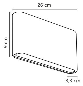Nordlux - LED външно стенно осветително тяло KINVER LED/10W/230V IP54 бяло