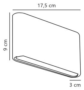 Nordlux - LED външно стенно осветително тяло KINVER LED/8,5W/230V IP54 бяло