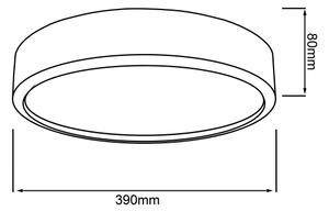Brilliant - LED таванно осветително тяло SLIMLINE LED/22W/230V Ø 39 см, каучуково дърво