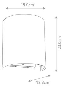 Elstead DL-COOPER-S-IV-AB - Стенно осветително тяло COOPER 1xE27/60W/230V златисто