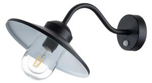 Elstead KLAMPENBORG-PIR-BK Външно осветително тяло с датчик KLAMPENBORG 1xE27/60W/230V IP44