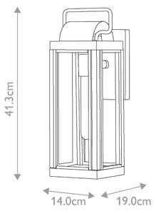 Hinkley HK-SAG-HARBOR-S-BU - Външно стенно осветително тяло HARBOR 1xE27/60W/230V IP44