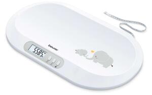 Бебешка електронна везна Beurer BY 90, Smart, LCD дисплей, Bluethooth, Макс. тегло 20кг, Бял