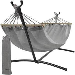 Градински хамак 200 x 150 cm с конструкция