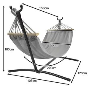 Градински хамак 200 x 150 cm с конструкция
