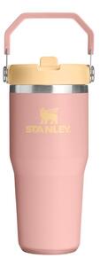 Прасковен термос от неръждаема стомана 410 ml IceFlow™ Flip Straw 2.0 Tumbler Peach Rose – Stanley