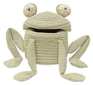 Зелена текстилна детска кошница за играчки ø 15x15 cm Mini Fred the Frog – Lorena Canals