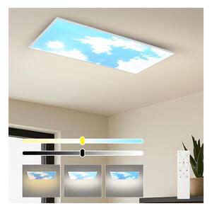 Brilagi - LED димируемо таванно осветително тяло SLIMFRAME SKY LED/80W/230V 120x60 см сребрист/син + дистанционно