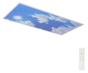 Brilagi - LED димируемо таванно осветително тяло SLIMFRAME SKY LED/80W/230V 120x60 см сребрист/син + дистанционно