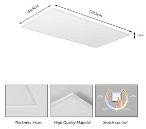 Brilagi - LED таванно осветително тяло SLIMFRAME LED/80W/230V 120x60 см 3000/4000/6000K бяло