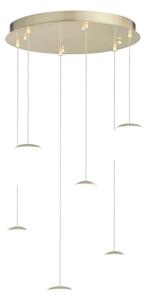 Ondaluce - LED полилей на кабел SANTOS LED/48W/230V Ø 45 cm златист/бял