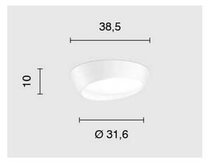 Ondaluce - Димируемо LED таванно осветително тяло HALF LED/25W/230V, диаметър 38,5 см, бяло