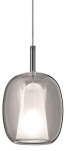 Ondaluce - Полилей на кабел THELMA 1xE27/15W/230V Ø 19,5 см черен/димно сив