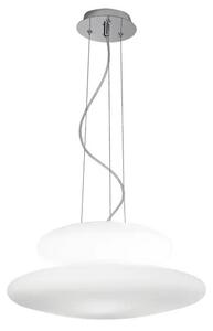 Ondaluce - Подвесен полилей на кабел PAGODA 3xE27/15W/230V + 2xE27/15W Ø 50 см бял