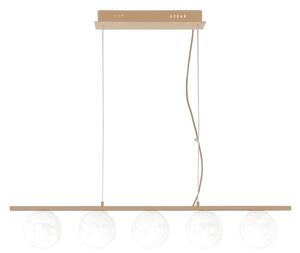 Ondaluce - Полилей на кабел MONILE 5xE14/10W/230V златист/бял