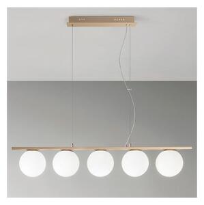 Ondaluce - Полилей на кабел MONILE 5xE14/10W/230V златист/бял