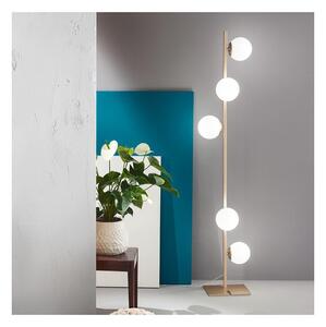 Ondaluce - Подова лампа MONILE 5xE14/10W/230V 170 cm златна/бяла