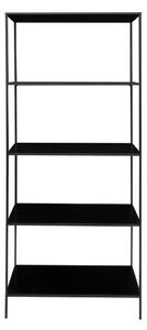 Черна метална библиотека 80x170x36 cm Vita – House Nordic